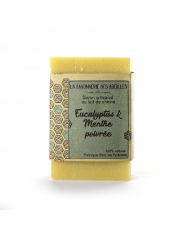 SAVON EUCALYPTUS ET MENTHE POIVRÉE / LAIT DE CHÈVRE